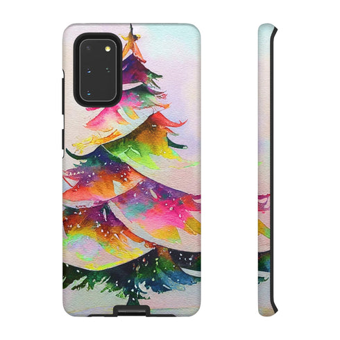 Swooshy Christmas Tree - Impact Resistant Phone Case Samsung Galaxy S20+ Matte